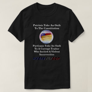 Patriot tar en ed av konstitutionen T-Shirt