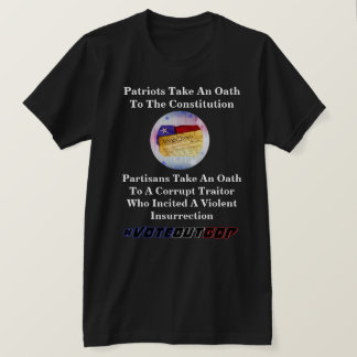 Patriot tar en ed av konstitutionen T-Shirt