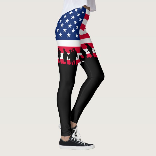 Patriot USA Soldiers flag Leggings (Höger)