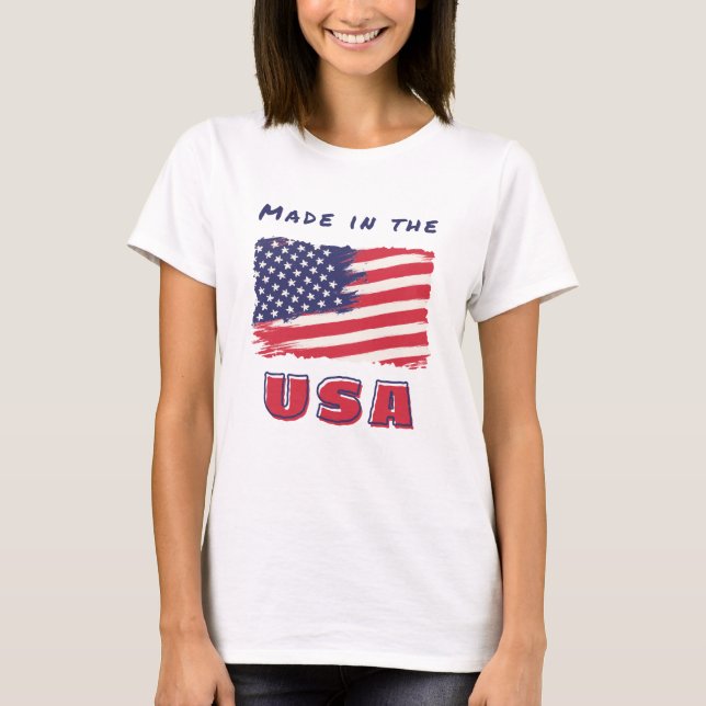 Patriot USA vita kvinnor T Shirt (Framsida)