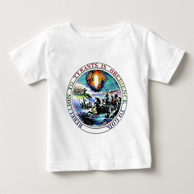 Patriotbabyskjortor Tee (Framsida)