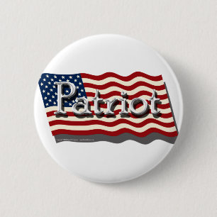 Patrioten knäppas (silver) knapp