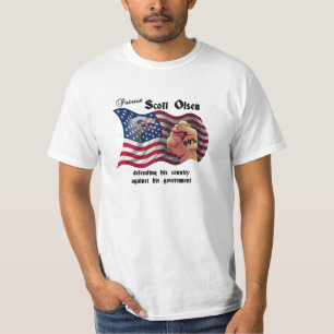 Patrioten Scott Olsen, upptar Oakland T-shirt