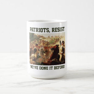 Patrioter fortsätter att angripa demokratin kaffemugg