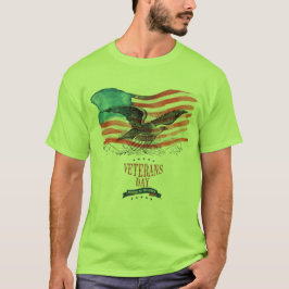 Patrioter ihågkomna grönt t shirt