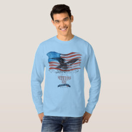 Patrioter ihågkomna ljusblå t shirt