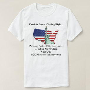 Patrioter skyddar röstande Höger T Shirt