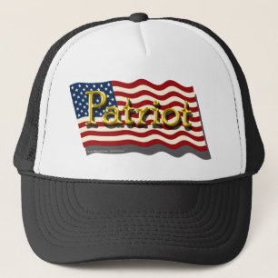 Patriothatt (guld) truckerkeps