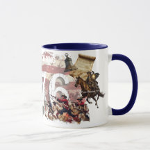 Patriotic 1776 American Independence History Mugg