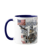 Patriotic 1776 American Independence History Mugg