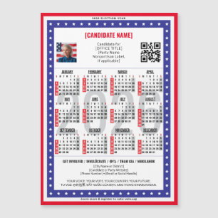 Patriotic 2026: Politiskt val QR-kodkalender