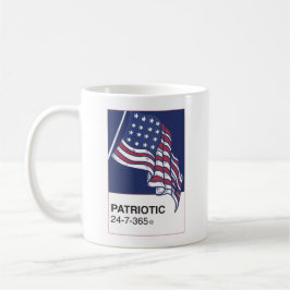 Patriotic 24/7/365 kaffemugg