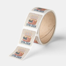 Patriotic 250th America Cake 1776–2026