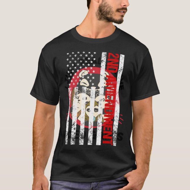 Patriotic 2ND Ändring T Shirt (Framsida)