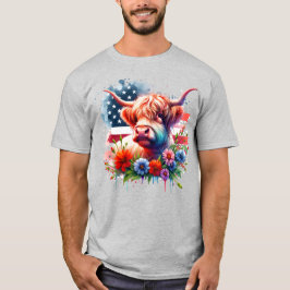 Patriotic 4:e juli Cow T Shirt
