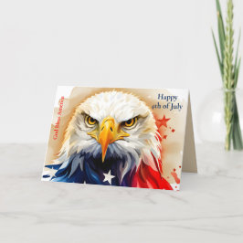 Patriotic 4:e juli, Eagle, USA, vykort