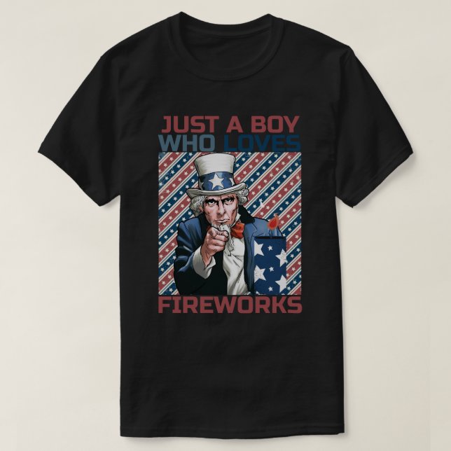 Patriotic 4:e juli farbror Sam T Shirt (Design framsida)