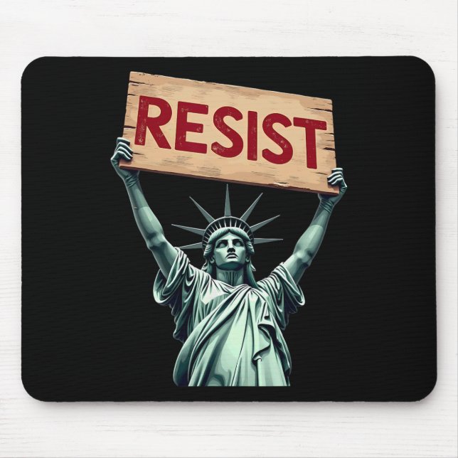 Patriotic 4:e juli-Frihetsgudinnan Resist Tru Musmatta (Framsidan)