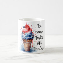 Patriotic 4:e juli Ice Cream T-Shirt