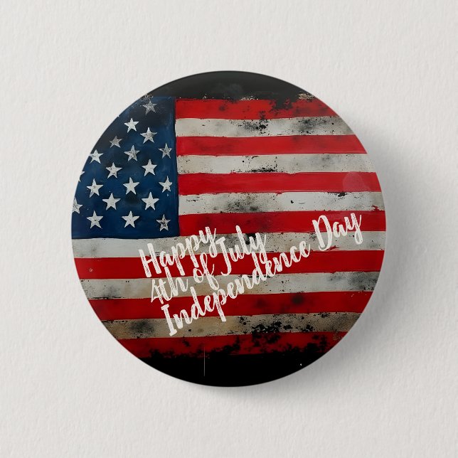Patriotic 4:e juli Independence day Art Knapp (Framsida)