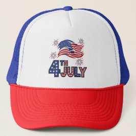 Patriotic 4:e juli Mesh Cap Keps