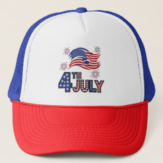 Patriotic 4:e juli Mesh Cap Keps
