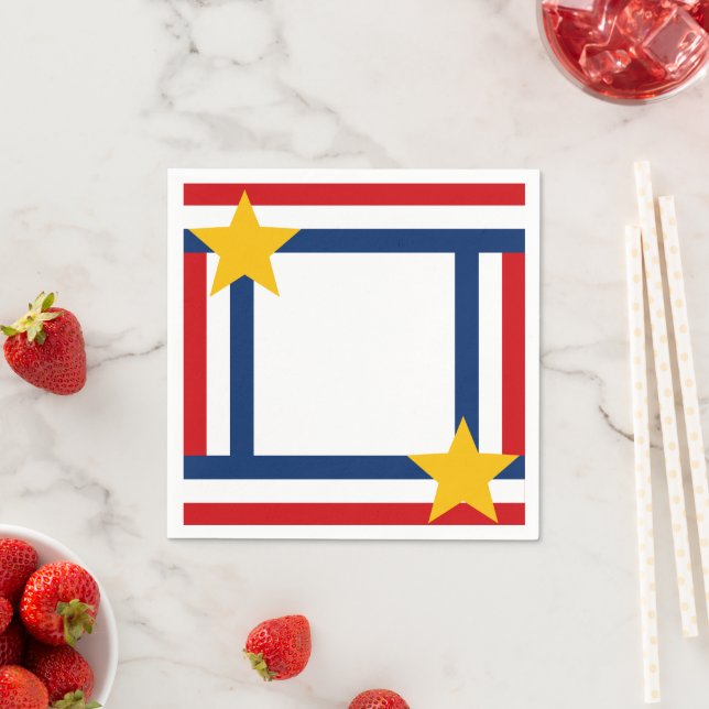 Patriotic 4:e juli pappersservett (Insitu)