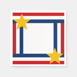 Patriotic 4:e juli pappersservett