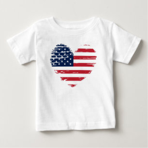 Patriotic 4:e juli Star Baby T-shirt