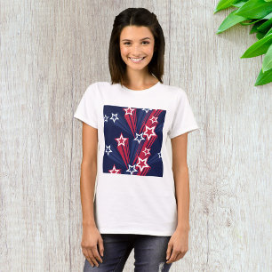 Patriotic 4:e juli Stars Red White and Blue T Shirt