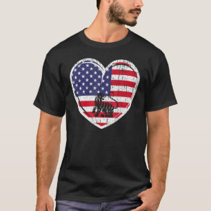Patriotic 4:e juli, US Flagga Red White & Blue Tig T Shirt