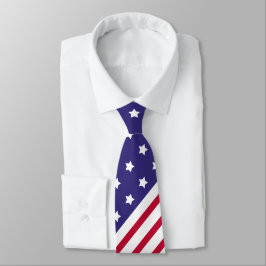 Patriotic 4:e juli USA Flagga Stars och stripes Slips