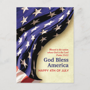 Patriotic 4TH of JULY Christian Vykort
