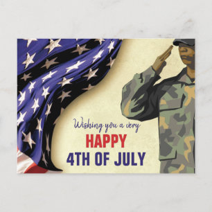 Patriotic 4TH of JULY Vykort