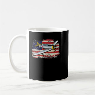 Patriotic A-10 Warthog jet American flagga Kaffemugg