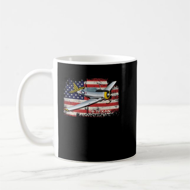 Patriotic A-10 Warthog jet American flagga Kaffemugg (Vänster)