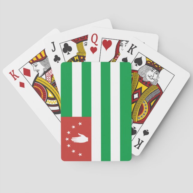 Patriotic Abkhazia Flagga Casinokort (Baksidan)