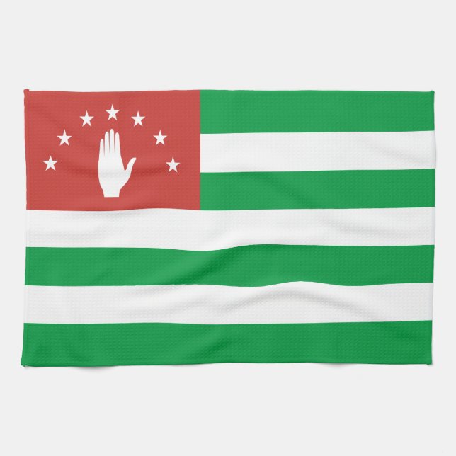 Patriotic Abkhazia Flagga Kökshandduk (Horisontell)