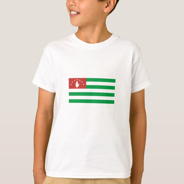 Patriotic Abkhazia Flagga T Shirt (Framsida)