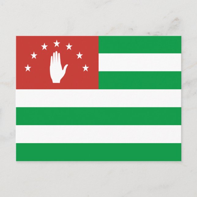Patriotic Abkhazia Flagga Vykort (Framsida)