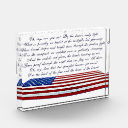 Patriotic Acrylic Block