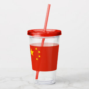 Patriotic Acrylic Tumbler med flagga av China Take Away Mugg