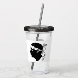 Patriotic Acrylic Tumbler med flagga av Korsika Take Away Mugg