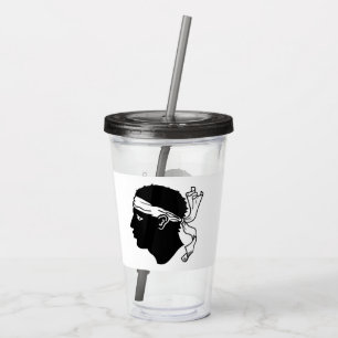 Patriotic Acrylic Tumbler med flagga av Korsika Take Away Mugg