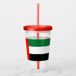 Patriotic Acrylic Tumbler med flagga av UAE Take Away Mugg