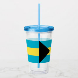 Patriotic Acrylic Tumbler med flagga Bahamas Take Away Mugg