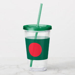 Patriotic Acrylic Tumbler med flagga från Banglade Take Away Mugg