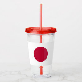 Patriotic Acrylic Tumbler med flagga från Japan Take Away Mugg