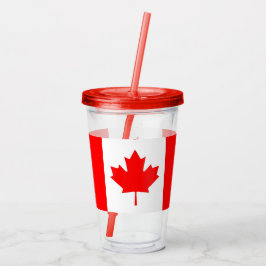 Patriotic Acrylic Tumbler med flagga från Kanada Take Away Mugg