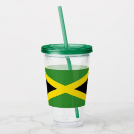 Patriotic Acrylic Tumbler med flagga Jamaica Take Away Mugg